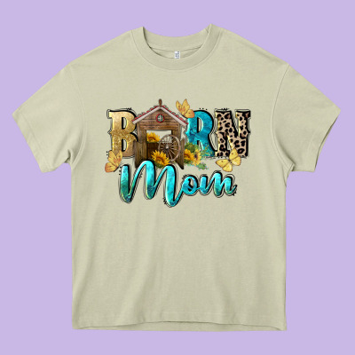 Barn Mom Mother's Day Heavy Core Tee Designed By Fadigitalartstudio