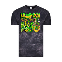 Cloud Black Happy St Patricks Rex Day Vintage Tee - CowhideDigitalArt