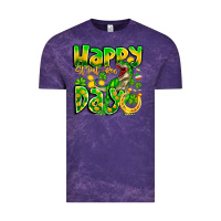 Cloud Purple Happy St Patricks Rex Day Vintage Tee - CowhideDigitalArt