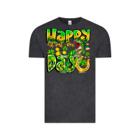 Vintage Black Happy St Patricks Rex Day Vintage Tee - CowhideDigitalArt