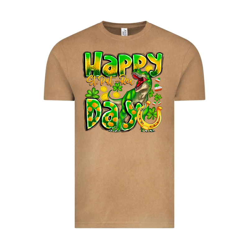 Happy St Patricks Rex Day Vintage Tee by CowhideDigitalArt | Teevron