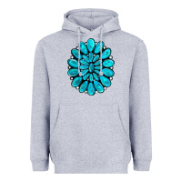 Heather Grey turquoise gemstone jewelny Heavyweight Hoodie - RanaPortraitStore