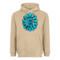 Mushroom turquoise gemstone jewelny Heavyweight Hoodie - RanaPortraitStore