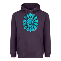 Plum turquoise gemstone jewelny Heavyweight Hoodie - RanaPortraitStore