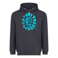 Smoke turquoise gemstone jewelny Heavyweight Hoodie - RanaPortraitStore