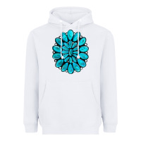 White turquoise gemstone jewelny Heavyweight Hoodie - RanaPortraitStore
