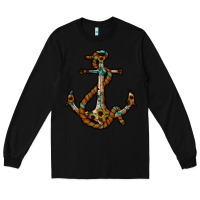 Black western anchor Long Sleeve Tee - RacoonDesign