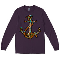 Plum western anchor Long Sleeve Tee - RacoonDesign