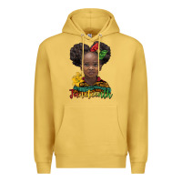Antique Gold juneteenth african girl Premium Hoodie - BarkalooDesign