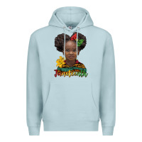 Blue Mist juneteenth african girl Premium Hoodie - BarkalooDesign