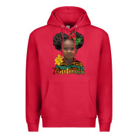 Cardinal juneteenth african girl Premium Hoodie - BarkalooDesign