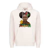 Juneteenth African Girl Premium Hoodie | Teevron