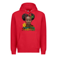 Red juneteenth african girl Premium Hoodie - BarkalooDesign