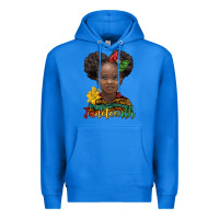 True Royal juneteenth african girl Premium Hoodie - BarkalooDesign
