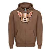 Chestnut Chihuahua Zipper Hoodie - Jasminsmagicworld