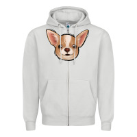 Dove Grey Chihuahua Zipper Hoodie - Jasminsmagicworld