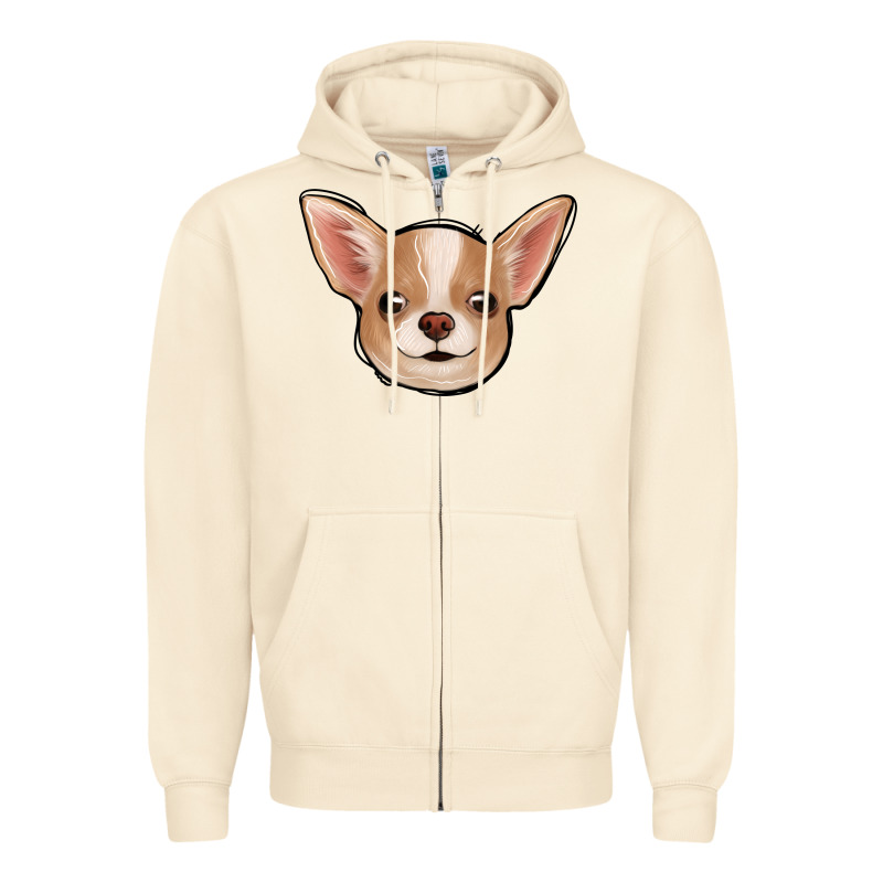 Chihuahua Zipper Hoodie by Jasminsmagicworld | Teevron