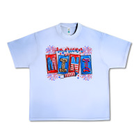 Grape Ice american mini Urban Heavy Tee - CowhideDigitalArt