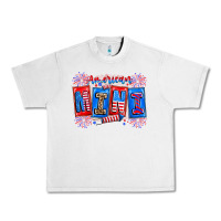 Lunar Rock american mini Urban Heavy Tee - CowhideDigitalArt