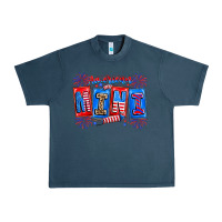 Midnight Navy american mini Urban Heavy Tee - CowhideDigitalArt