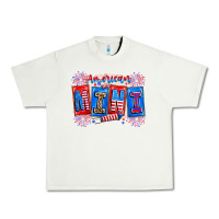 Pistachio american mini Urban Heavy Tee - CowhideDigitalArt