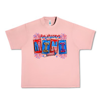 Salmon american mini Urban Heavy Tee - CowhideDigitalArt
