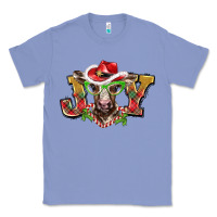 Colony Blue christmas joy baby cow Classic Tee - BarkalooDesign