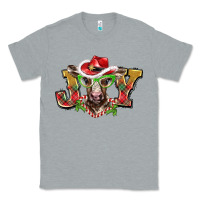 Heather Grey christmas joy baby cow Classic Tee - BarkalooDesign