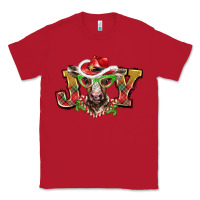 Red christmas joy baby cow Classic Tee - BarkalooDesign