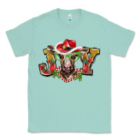 Seafoam christmas joy baby cow Classic Tee - BarkalooDesign