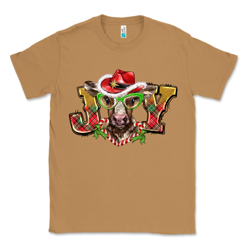 Christmas Joy Baby Cow Classic Tee by BarkalooDesign | Teevron