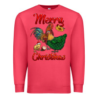 Cardinal merry christmas chickens Premium Sweatshirt - RanaPortraitStore