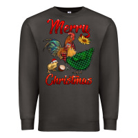 Smoke merry christmas chickens Premium Sweatshirt - RanaPortraitStore
