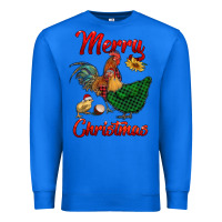 True Royal merry christmas chickens Premium Sweatshirt - RanaPortraitStore