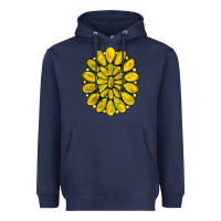 Navy yellow  gemstone jewelny Heavyweight Hoodie - RanaPortraitStore