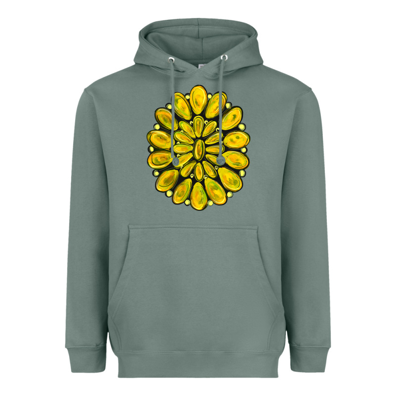 Yellow  Gemstone Jewelny Heavyweight Hoodie by RanaPortraitStore | Teevron