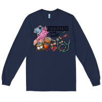 Navy nursing in my heart Long Sleeve Tee - RacoonDesign