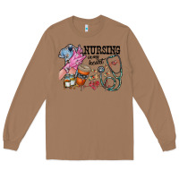 Toasted Coconut nursing in my heart Long Sleeve Tee - RacoonDesign