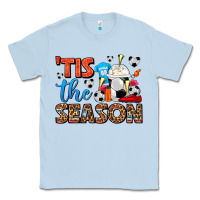 Dusty Blue tis the season  soccer  frappe coffee Classic Tee - FaDigitalArtStudio