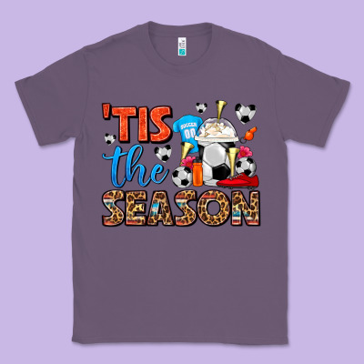 Tis The Season  Soccer  Frappe Coffee Classic Tee Designed By Fadigitalartstudio