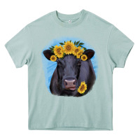 Arona Black Angus with Sunflower Heavy Core Tee - Jasminsmagicworld