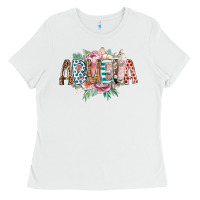 White abuela flowers Ladies Tee - RacoonDesign
