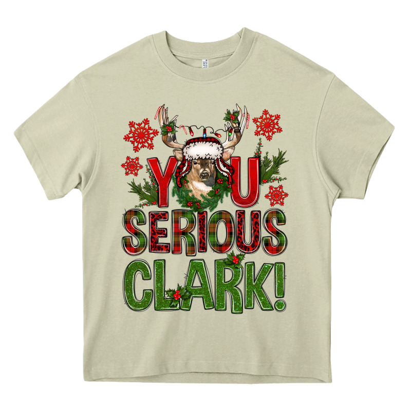 You Serious Clark With Deer Bbs Heavy Core Tee by BundleAndBundleShop | Teevron