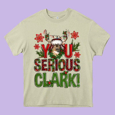 You Serious Clark With Deer Bbs Heavy Core Tee Designed By Bundleandbundleshop