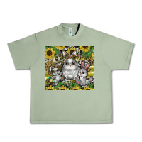 Oil Green easter Urban Heavy Tee - CowhideDigitalArt