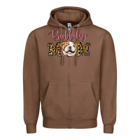 Chestnut Bulldog Mom Zipper Hoodie - Jasminsmagicworld