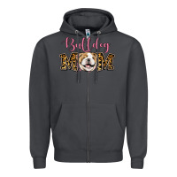 Smoke Bulldog Mom Zipper Hoodie - Jasminsmagicworld