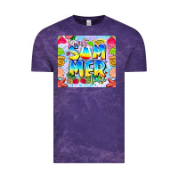 Cloud Purple summer time Vintage Tee - CowhideDigitalArt