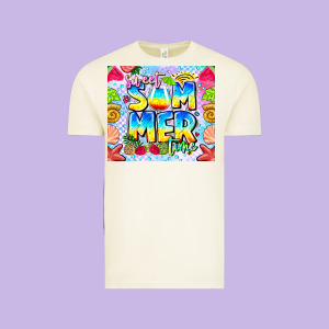 Summer Time Vintage Tee Designed By Cowhidedigitalart