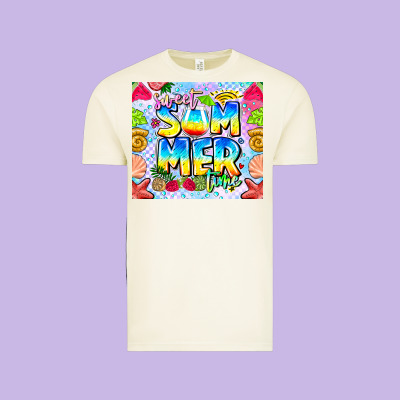 Summer Time Vintage Tee Designed By Cowhidedigitalart